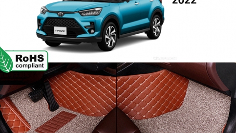 Thảm lót sàn ô tô 5D 6D Toyota Raize 2022 giá gốc tận xưởng, bảo hành trọn đời